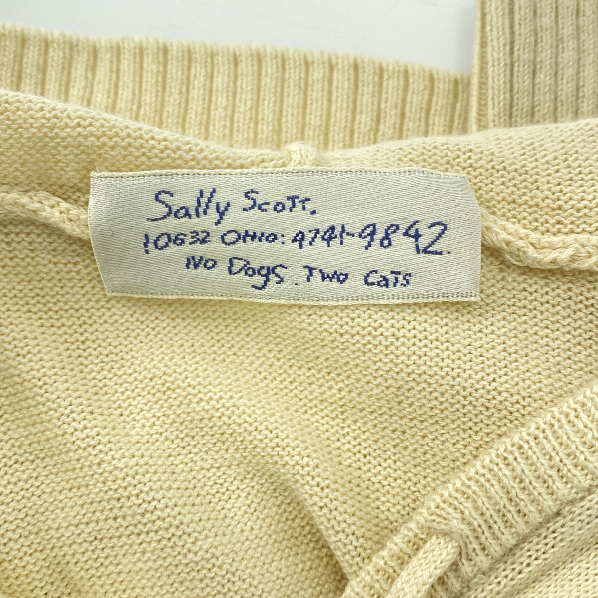 Sally Scott / サリースコット | コットン ニット ジップアップ フーディ | M | メンズ