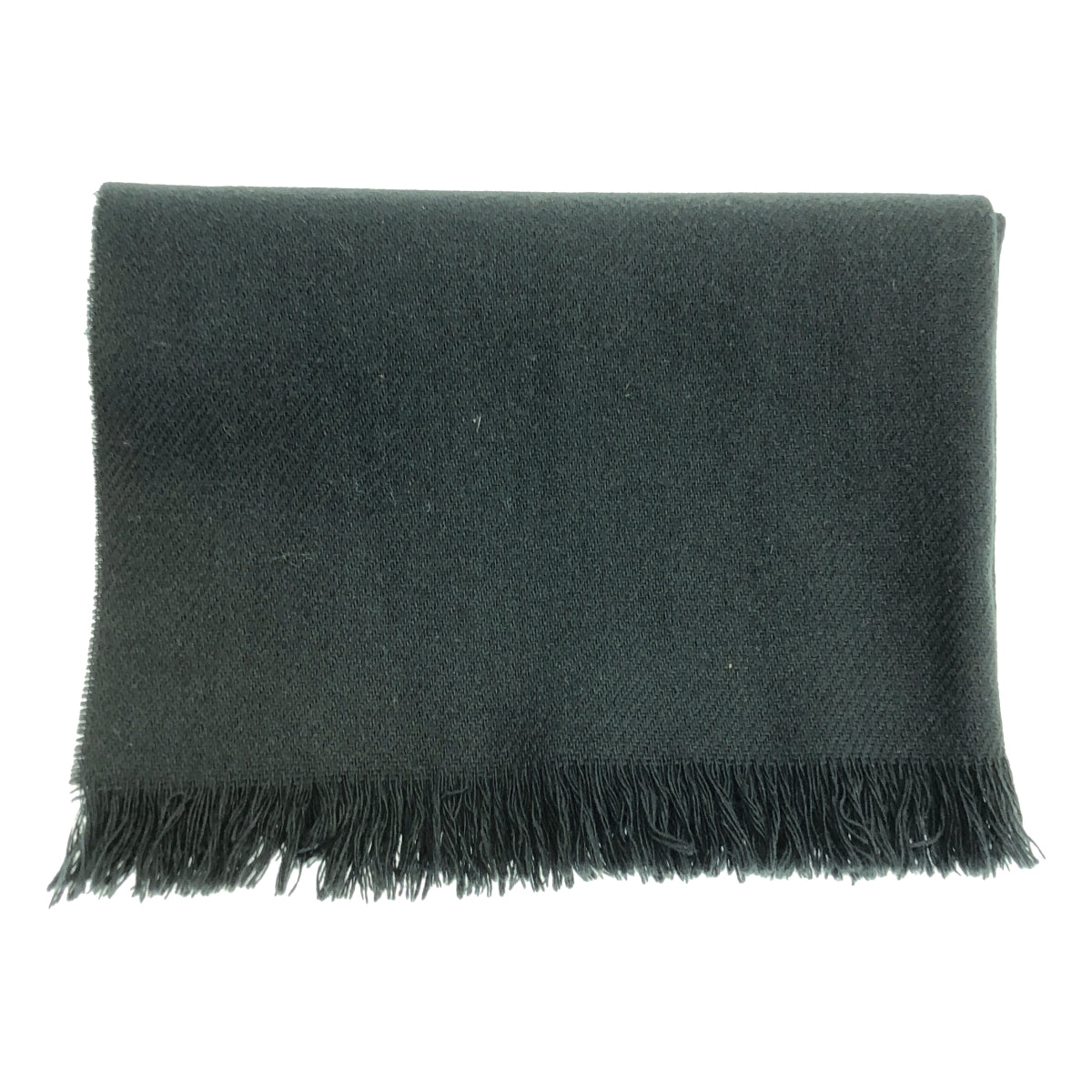 PRADA / プラダ | ウール フリンジ マフラー | ブラック | メンズ – KLD