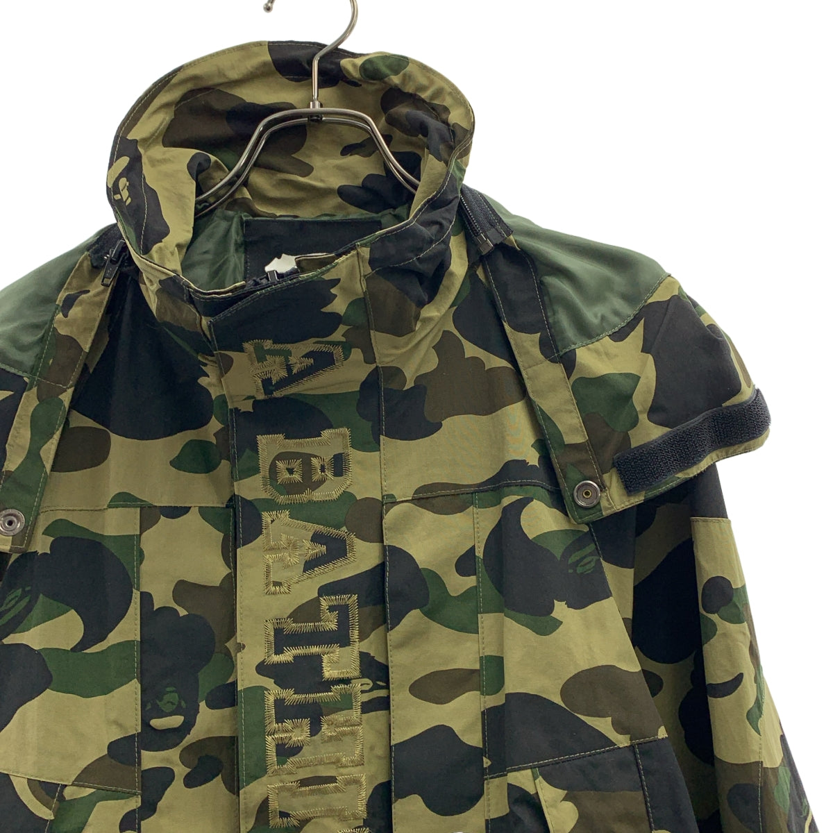 cw8 A BATHING APE ナイロンジャケット カモフラ 総柄 メンズS cw8 A