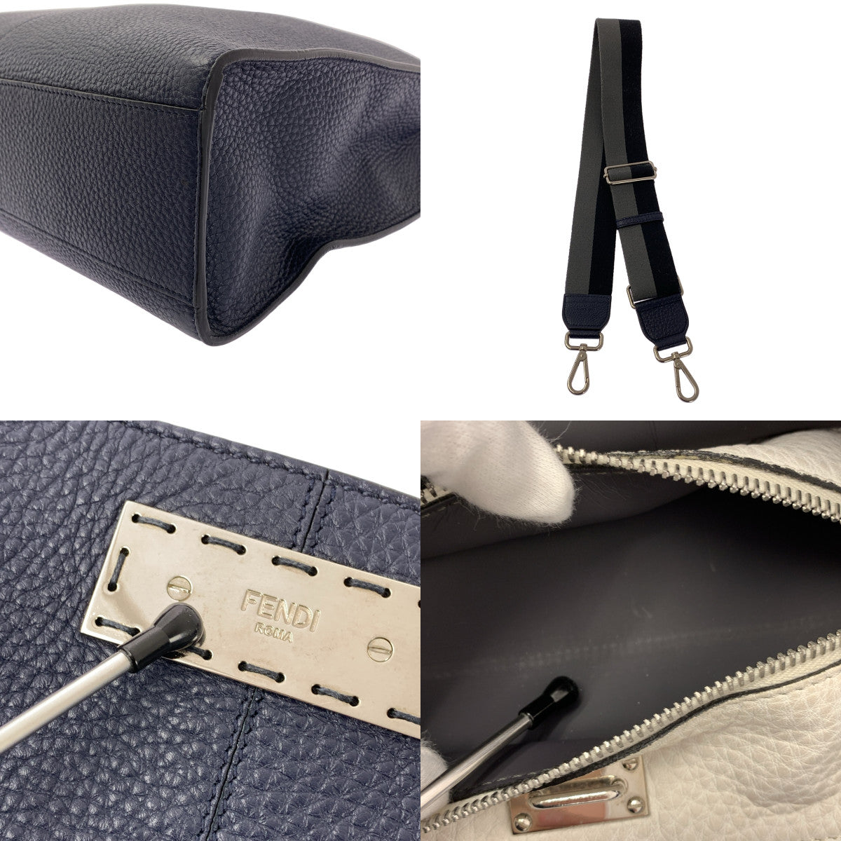 FENDI / 펜디 | 피카 부 엑스라이트 핏 2way 가죽 토트 백 |