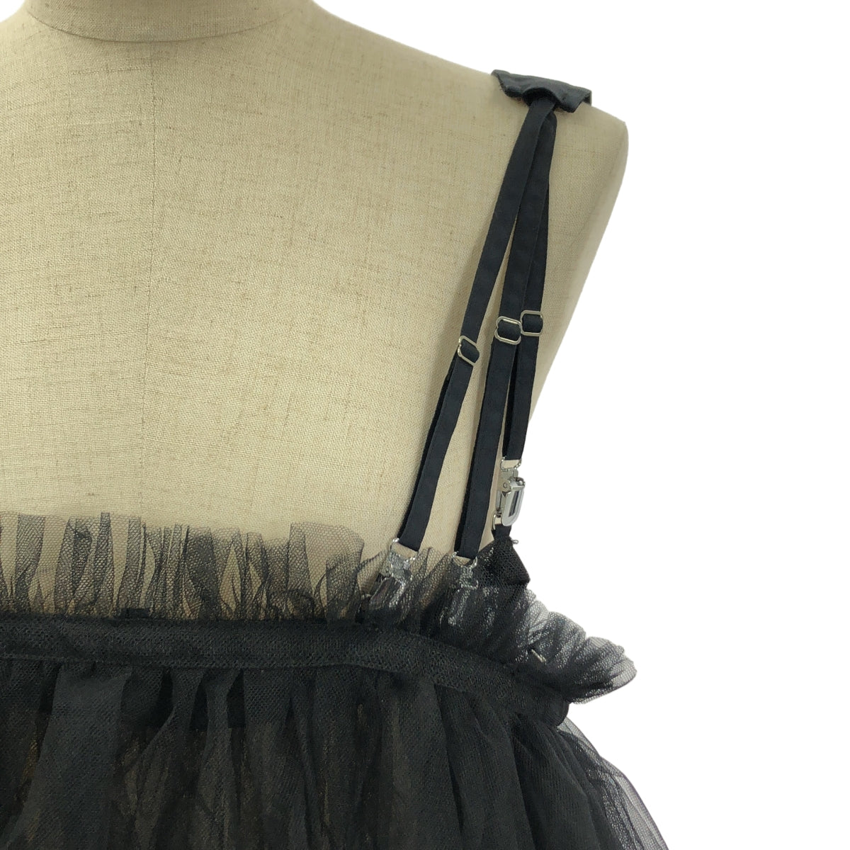 noir kei ninomiya / 느와르 케이니노미야 | 2024SS | 튤 볼륨 비스체 탑스 블라우스 | S |