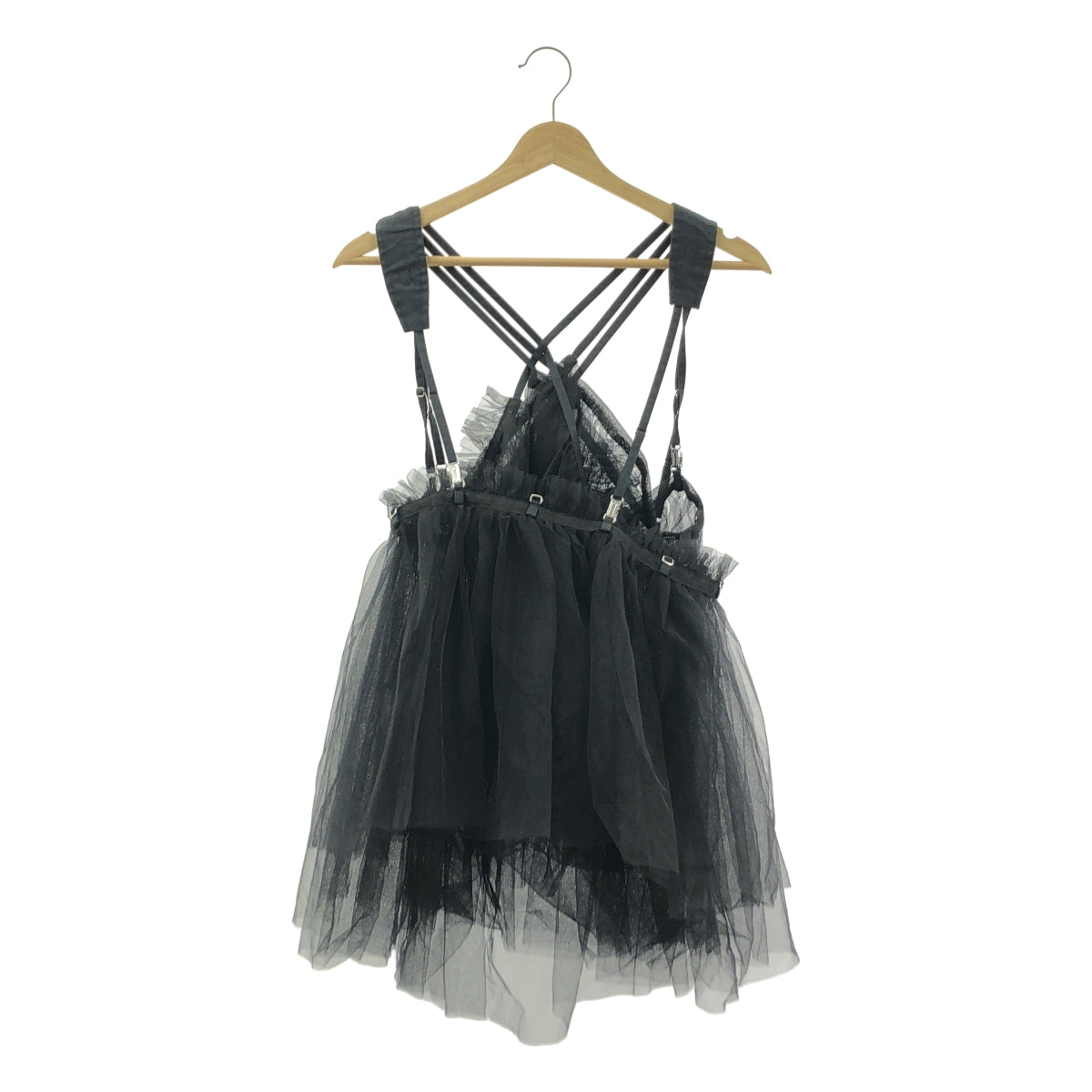 noir kei ninomiya / 느와르 케이니노미야 | 2024SS | 튤 볼륨 비스체 탑스 블라우스 | S |