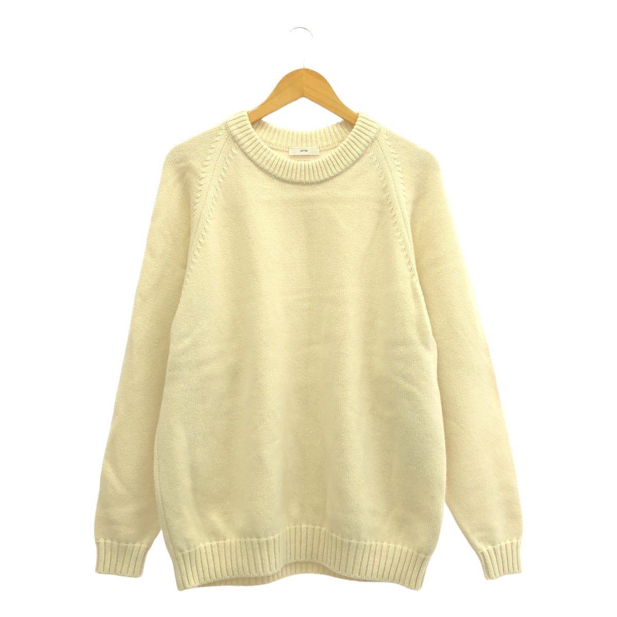 ATON / エイトン | CASHMERE WASHI カシミヤ 和紙 ニット クルーネック セーター | 4 | アイボリー | メンズ