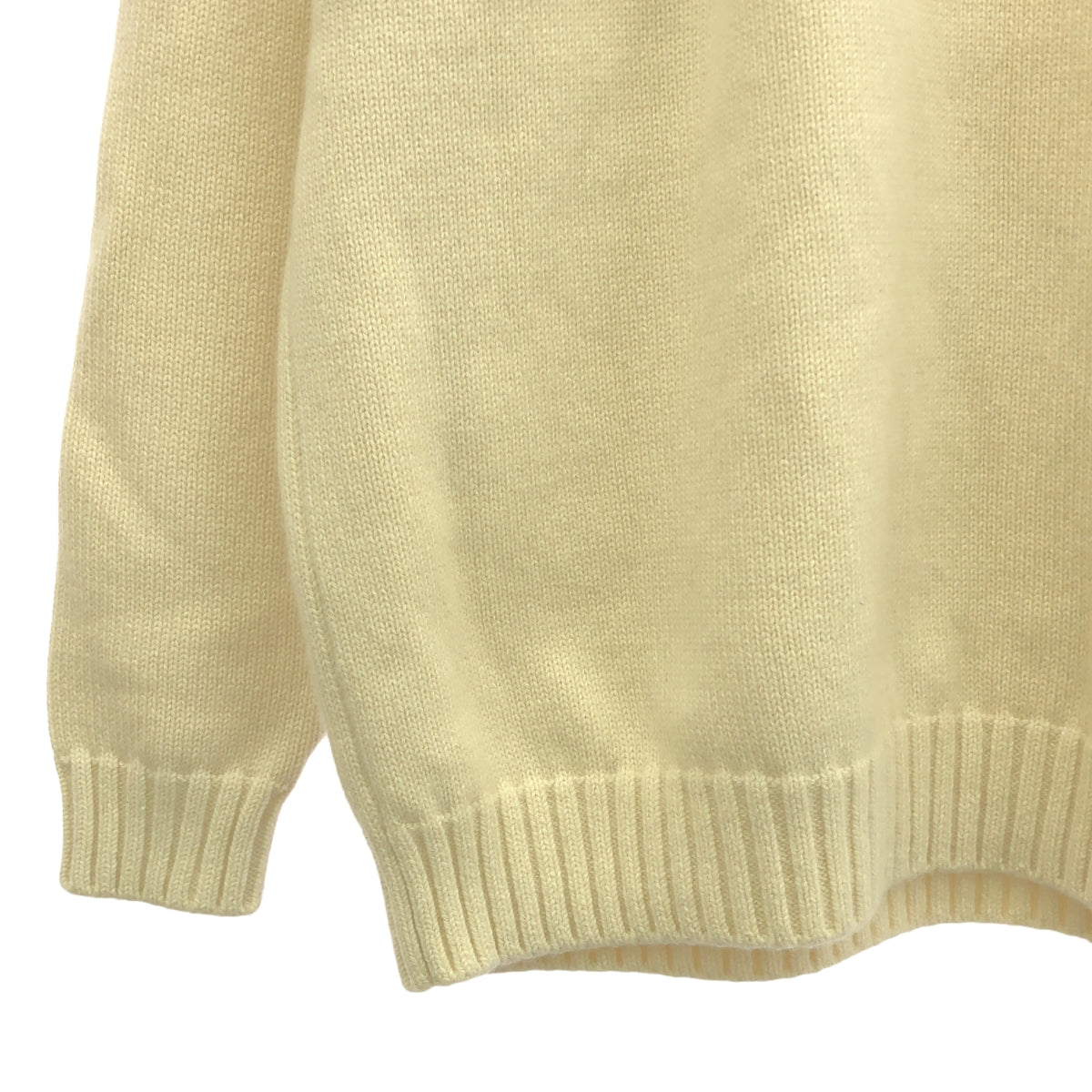 ATON / エイトン | CASHMERE WASHI カシミヤ 和紙 ニット クルーネック セーター | 4 | アイボリー | メンズ