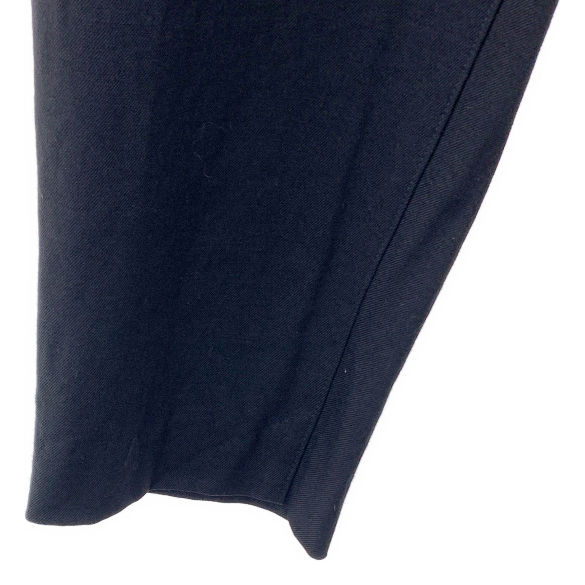 YOHJI YAMAMOTO POUR HOMME | 2018 秋冬 | 膝蓋設計彈性羊毛錐形褲 | 2 碼 | 黑色 | 男款