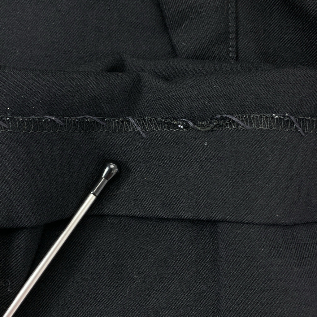 YOHJI YAMAMOTO POUR HOMME / ヨウジヤマモトプールオム | 2018AW | ニーデザイン ストレッチウール テーパードパンツ | 2 | ブラック | メンズ