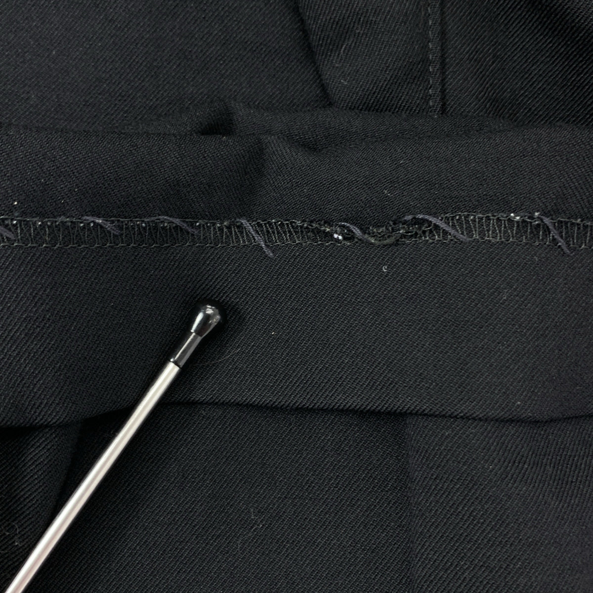 YOHJI YAMAMOTO POUR HOMME / ヨウジヤマモトプールオム | 2018AW | ニーデザイン ストレッチウール テーパードパンツ | 2 | ブラック | メンズ