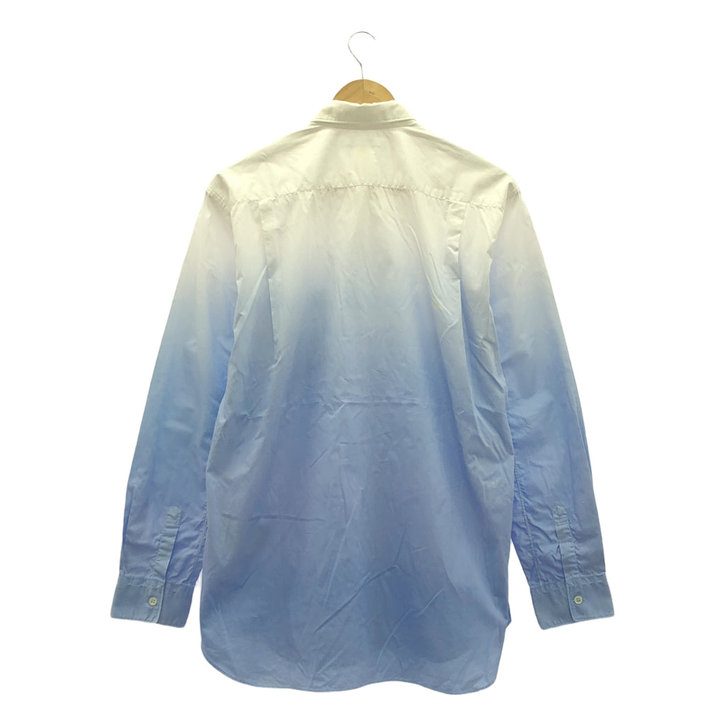 COMME des GARCONS SHIRT / コムデギャルソンシャツ | 2009SS | グラデーション コットン シャツ | M | ブルー / ホワイト | メンズ