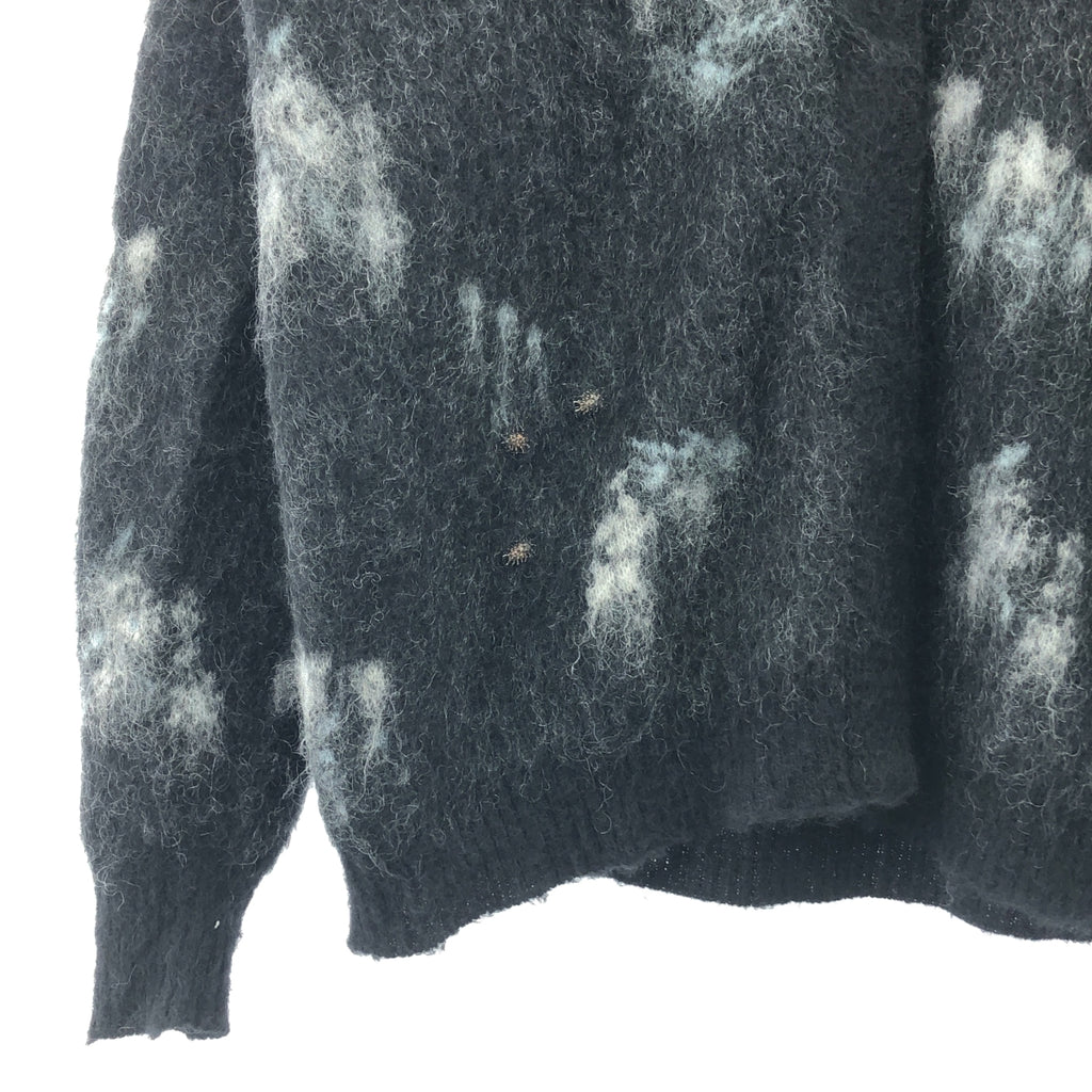 Mame Kurogouchi / 마메쿠로고우치 | 2022AW | 이세탄 별주 Wool Mohair Floral Knitted Cardigan 울 모헤야