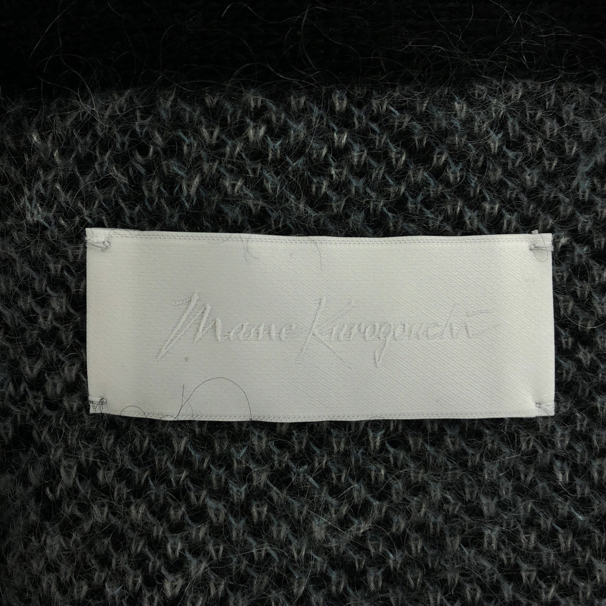 Mame Kurogouchi / マメクロゴウチ | 2022AW | 伊勢丹別注 Wool Mohair Floral Knitted Cardigan ウールモヘヤ フローラル ニットカーディガン | 2 | ブラック | レディース