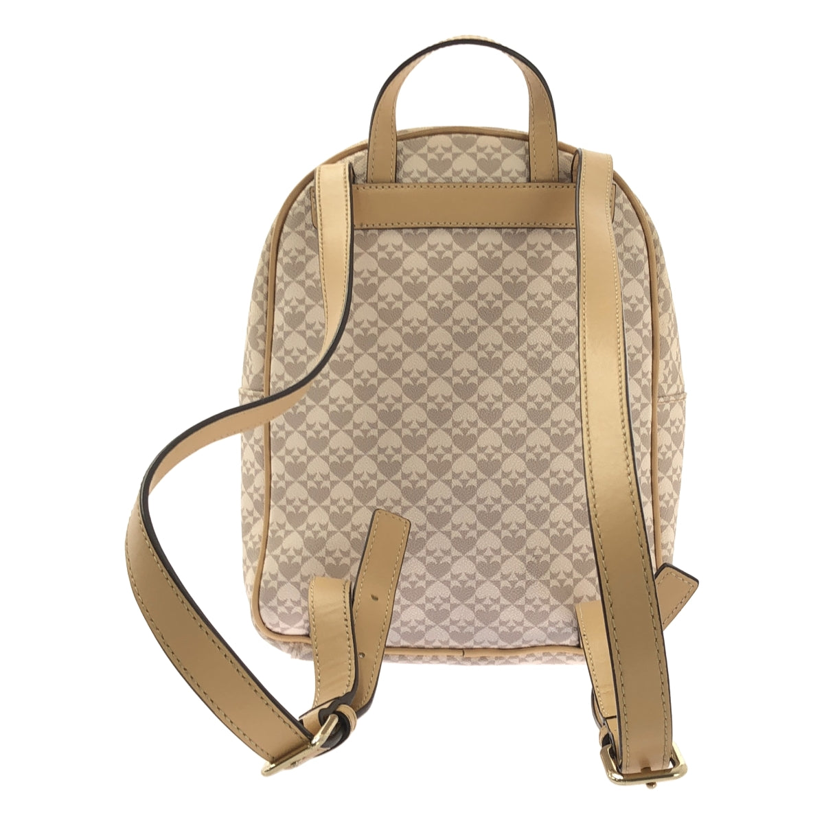 KATE SPADE / 케이트 스페이드 | 총 무늬 PVC 백팩 | 베이지계 | 여성