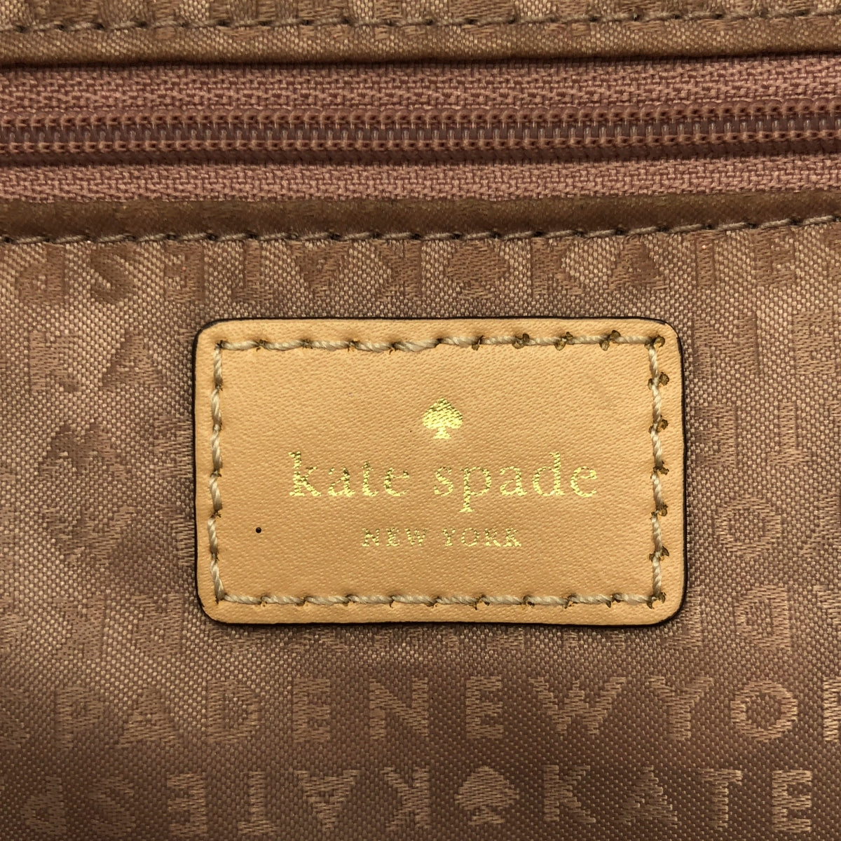 KATE SPADE / 케이트 스페이드 | 총 무늬 PVC 백팩 | 베이지계 | 여성