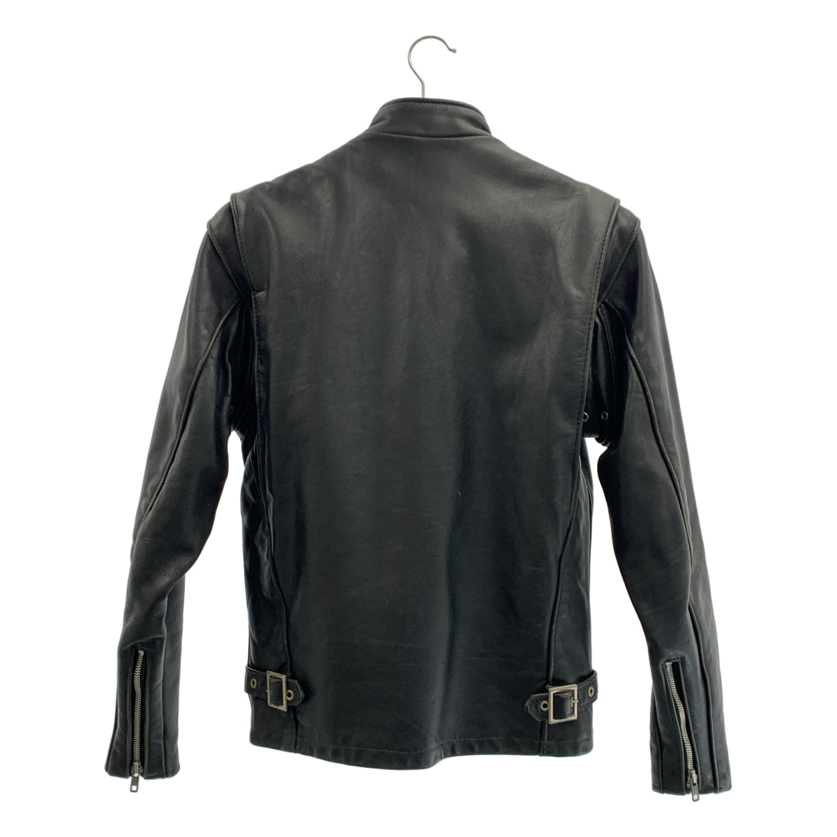 SCHOTT | 單層皮革騎士夾克，附可拆式內襯 | 尺寸 34 | 黑色 | 男款