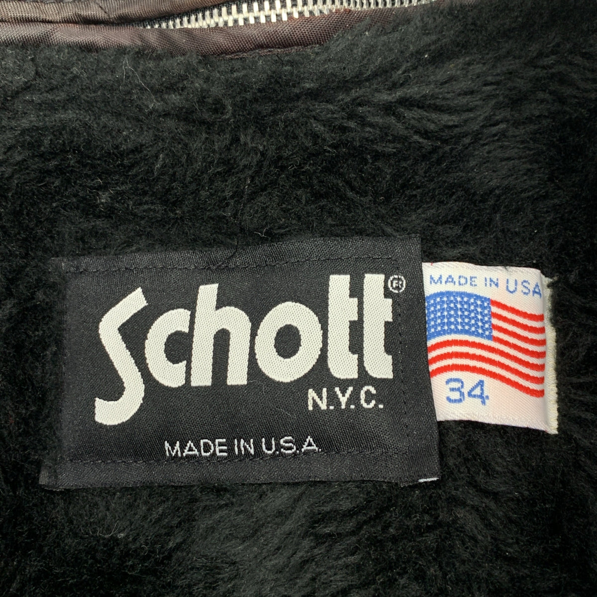 SCHOTT / 샷 | 싱글 가죽 라이더스 재킷 / 착탈 가능 라이너 포함 | 34 | 남성