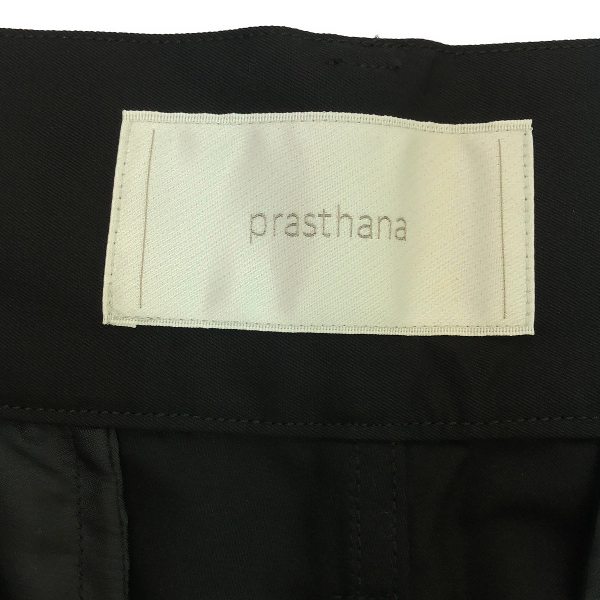 【新品】  prasthana / プラスターナ | hang strings cargo trousers / パンツ | M | ブラック | メンズ