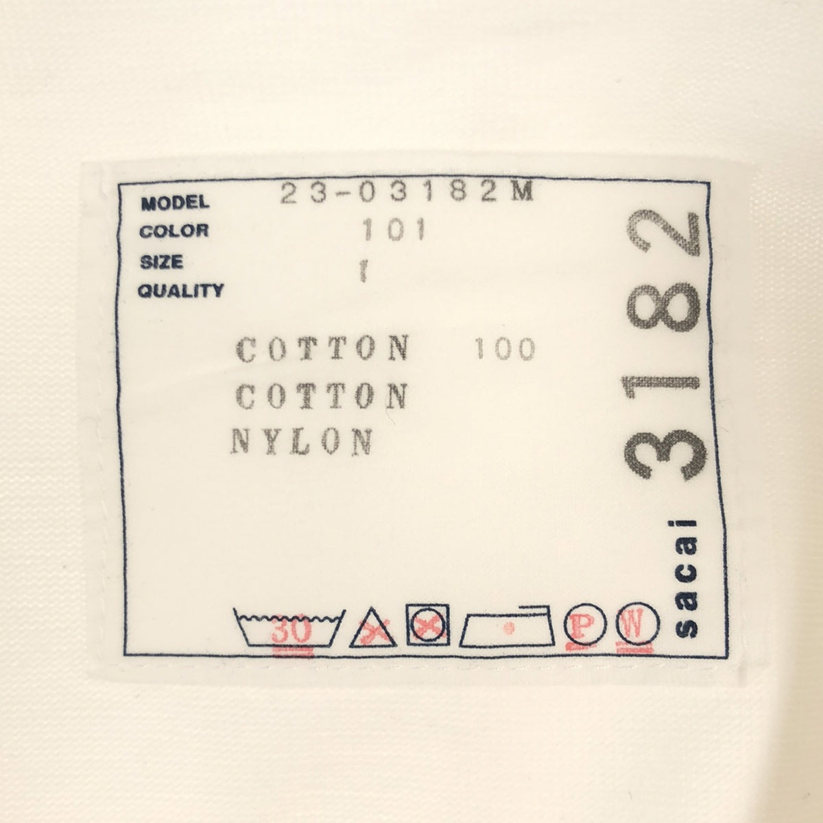 sacai / サカイ | 2023AW | Cotton Jersey L/S T-Shirt / サイド ...