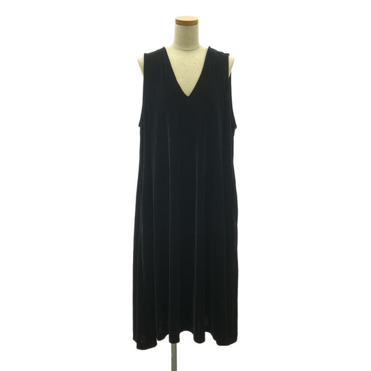 foufou / フーフー | THE DRESS no-sleeve velour one piece ノースリーブベロアワンピース | 0 | レディース