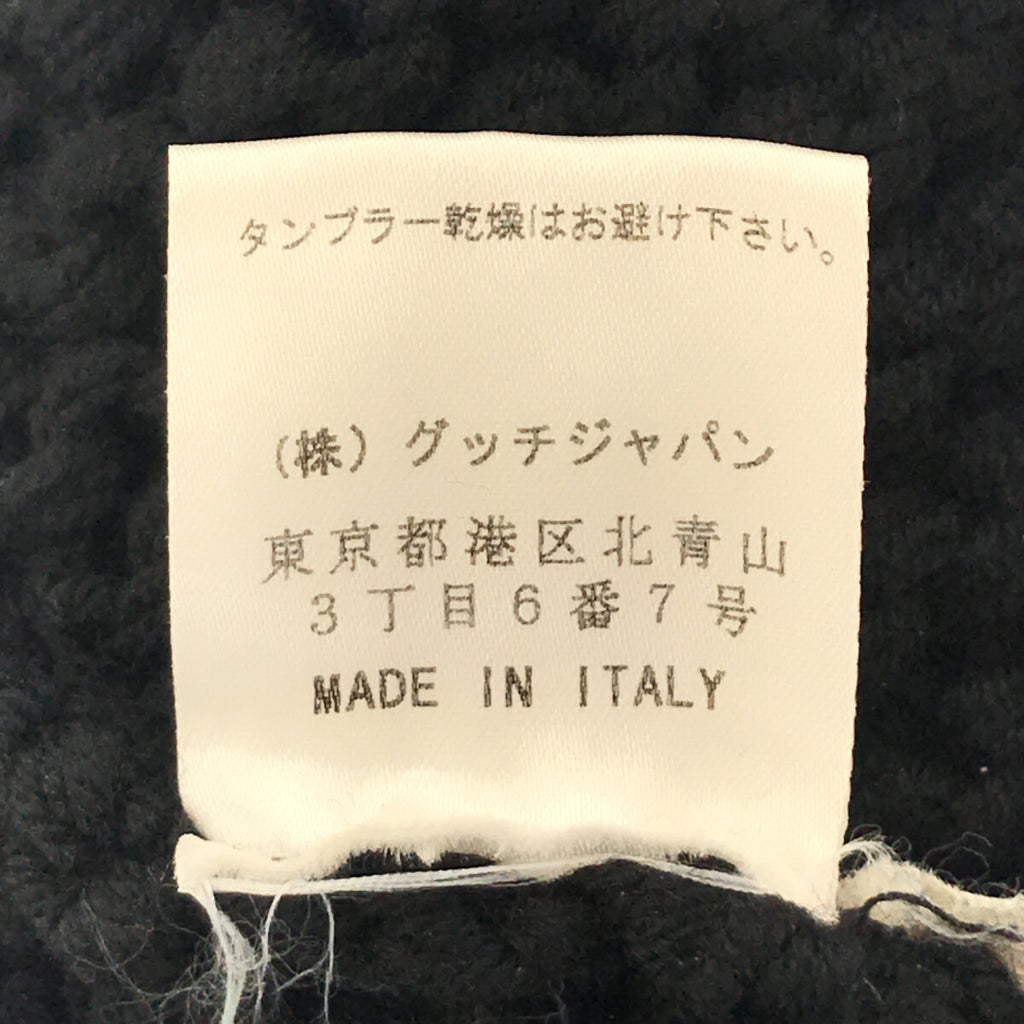 [狀況良好] GUCCI / 古馳 |羊毛低針距高領針織衫 | S |黑色 |女性的