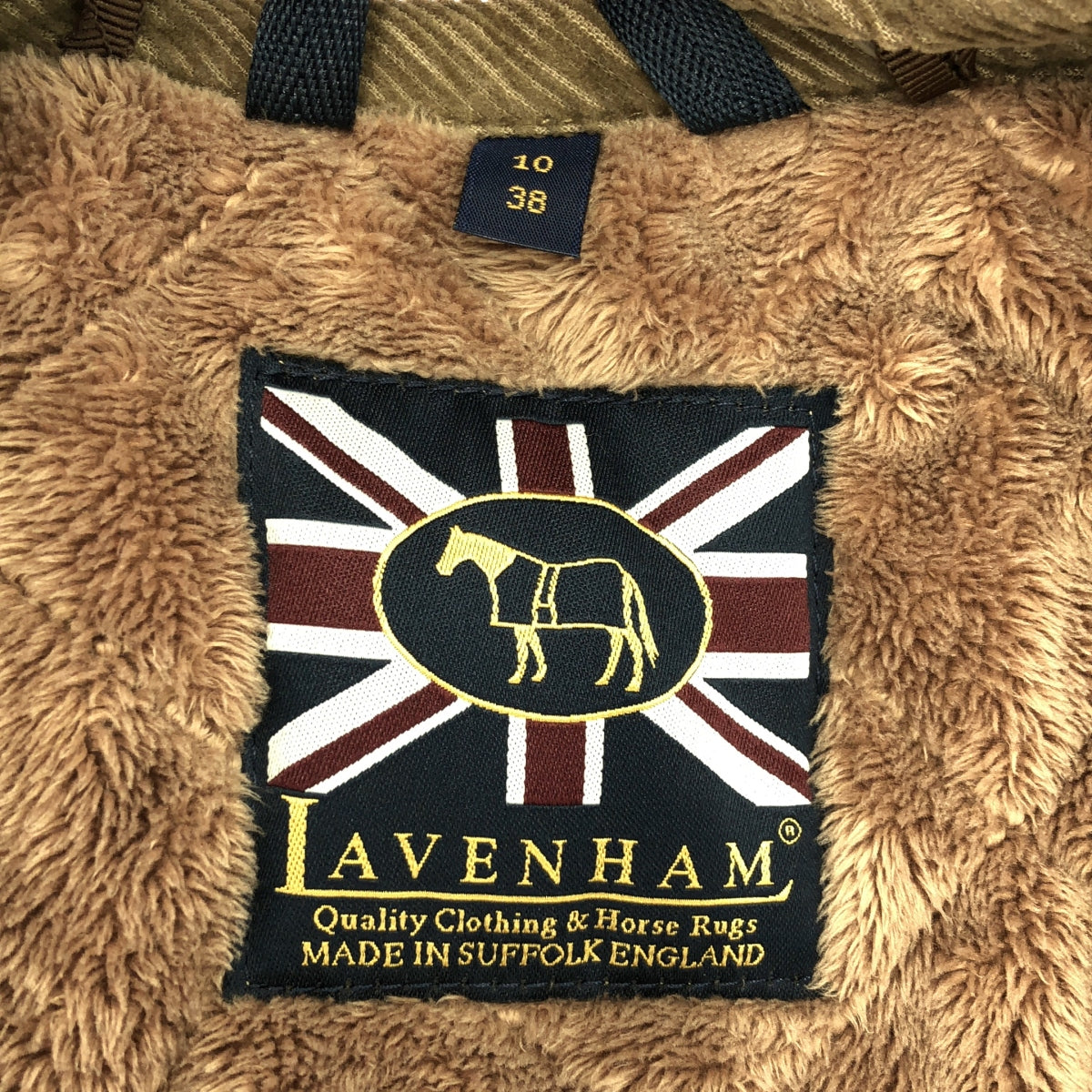 LAVENHAM / ラベンハム | ボア切替 キルティング ジップ コート / フード着脱可 | 38 | ブラウン系 | レディース