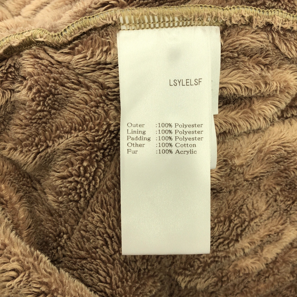 LAVENHAM / ラベンハム | ボア切替 キルティング ジップ コート / フード着脱可 | 38 | ブラウン系 | レディース