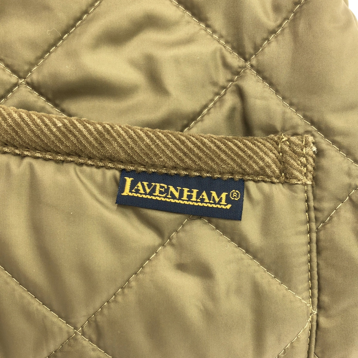 LAVENHAM / ラベンハム | ボア切替 キルティング ジップ コート / フード着脱可 | 38 | ブラウン系 | レディース