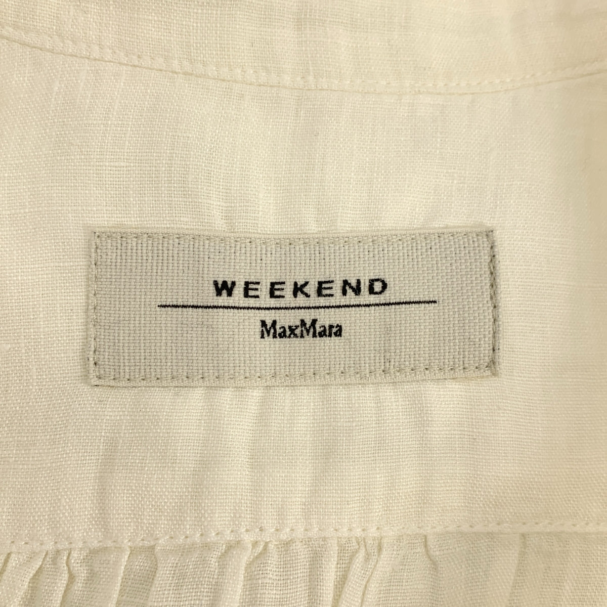 WEEKEND MAX MARA | 亞麻後褶開衩襯衫 | 尺寸 38 | 女款