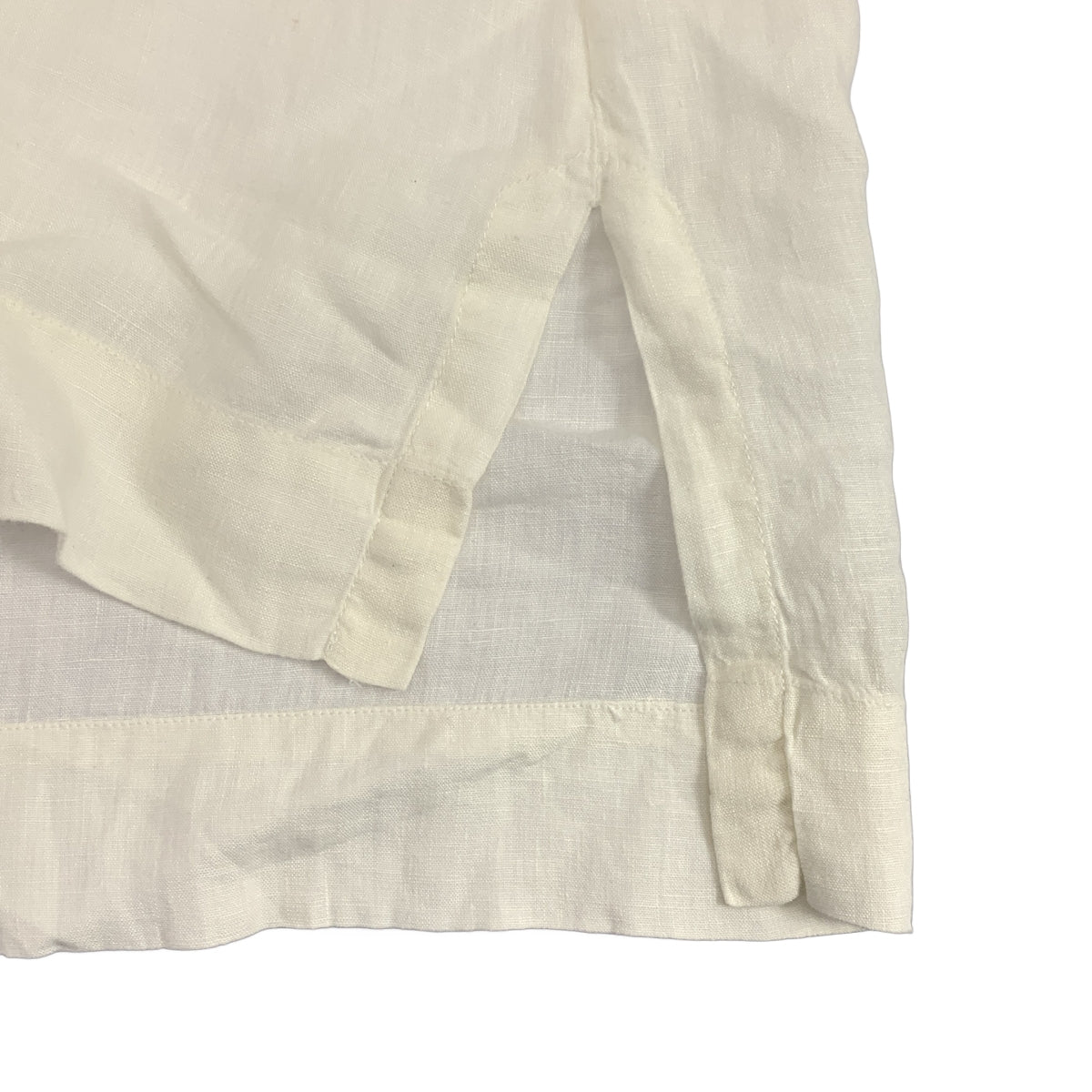 WEEKEND MAX MARA / ウィークエンドマックスマーラ | リネン バックギャザー スリット シャツ ブラウス | 38 | レディース