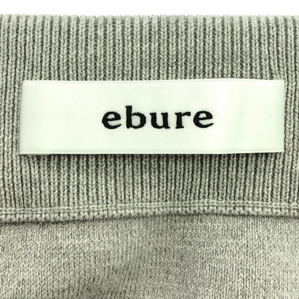 ebure / 에불 | Bright Sponge Knit Skirt 니트 스커트 | 38 | 회색 | 여성