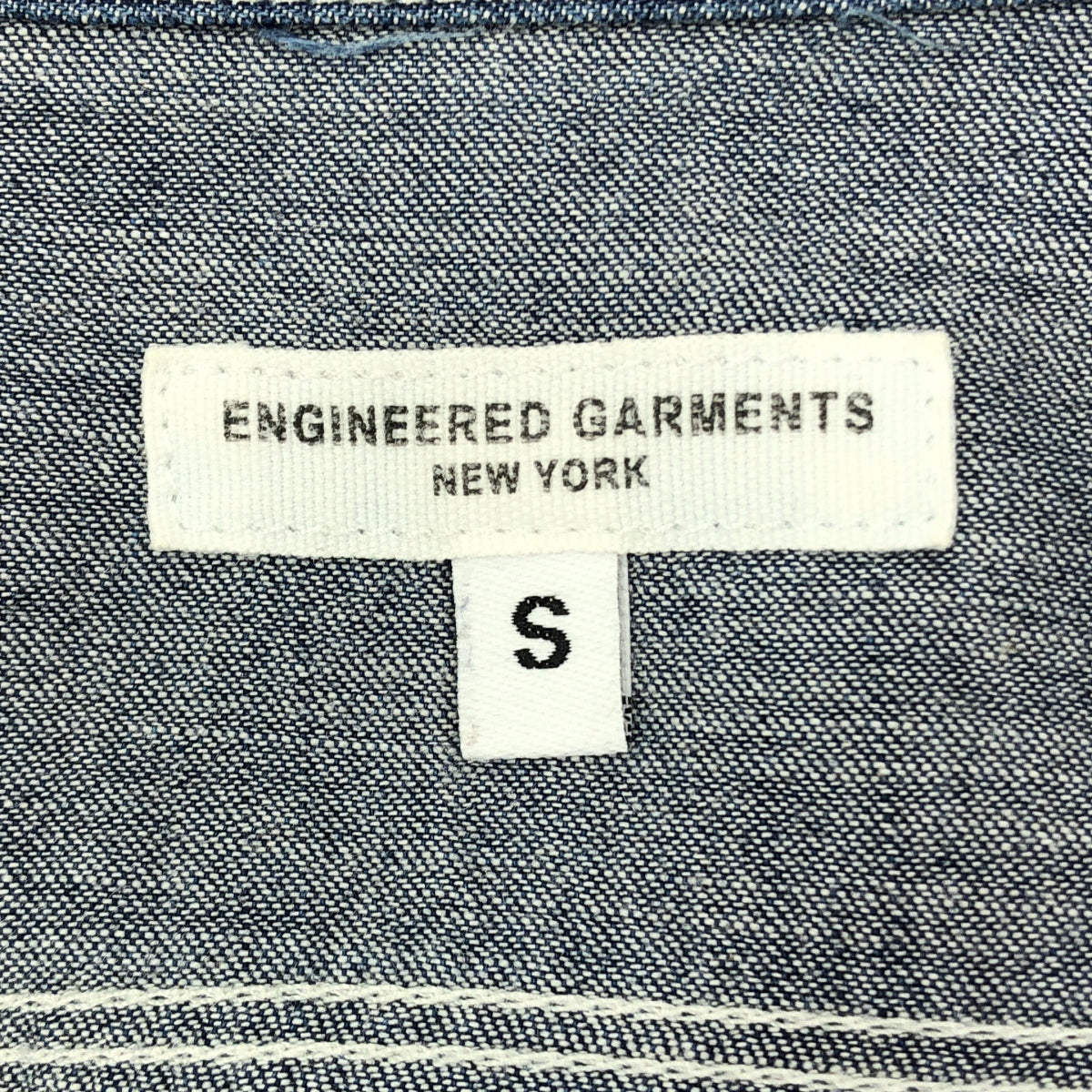 Engineered Garments | 男士純棉牛仔工作襯衫 | S尺寸 | 靛藍