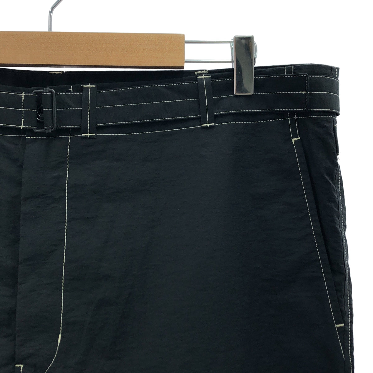 【美品】  LEMAIRE / ルメール | 2024SS | BELTED CARROT PANTS ベルテッド キャロット パンツ | 50 | ブラック | メンズ
