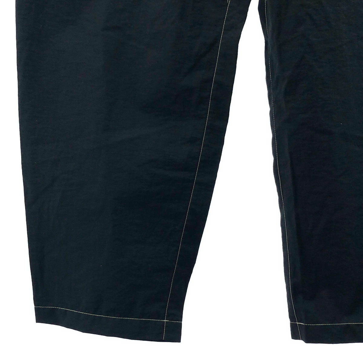 【美品】  LEMAIRE / ルメール | 2024SS | BELTED CARROT PANTS ベルテッド キャロット パンツ | 50 | ブラック | メンズ
