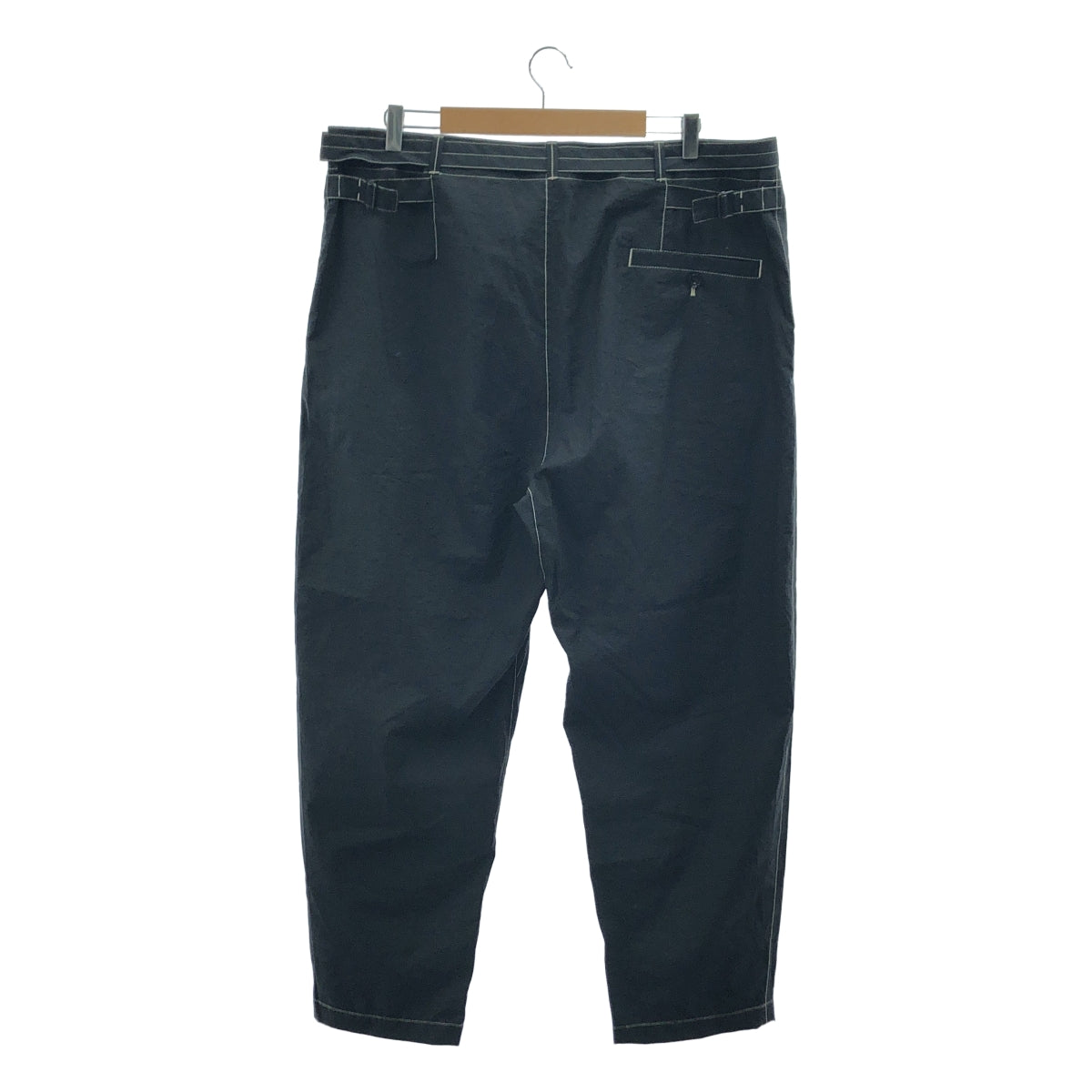 【美品】  LEMAIRE / ルメール | 2024SS | BELTED CARROT PANTS ベルテッド キャロット パンツ | 50 | ブラック | メンズ