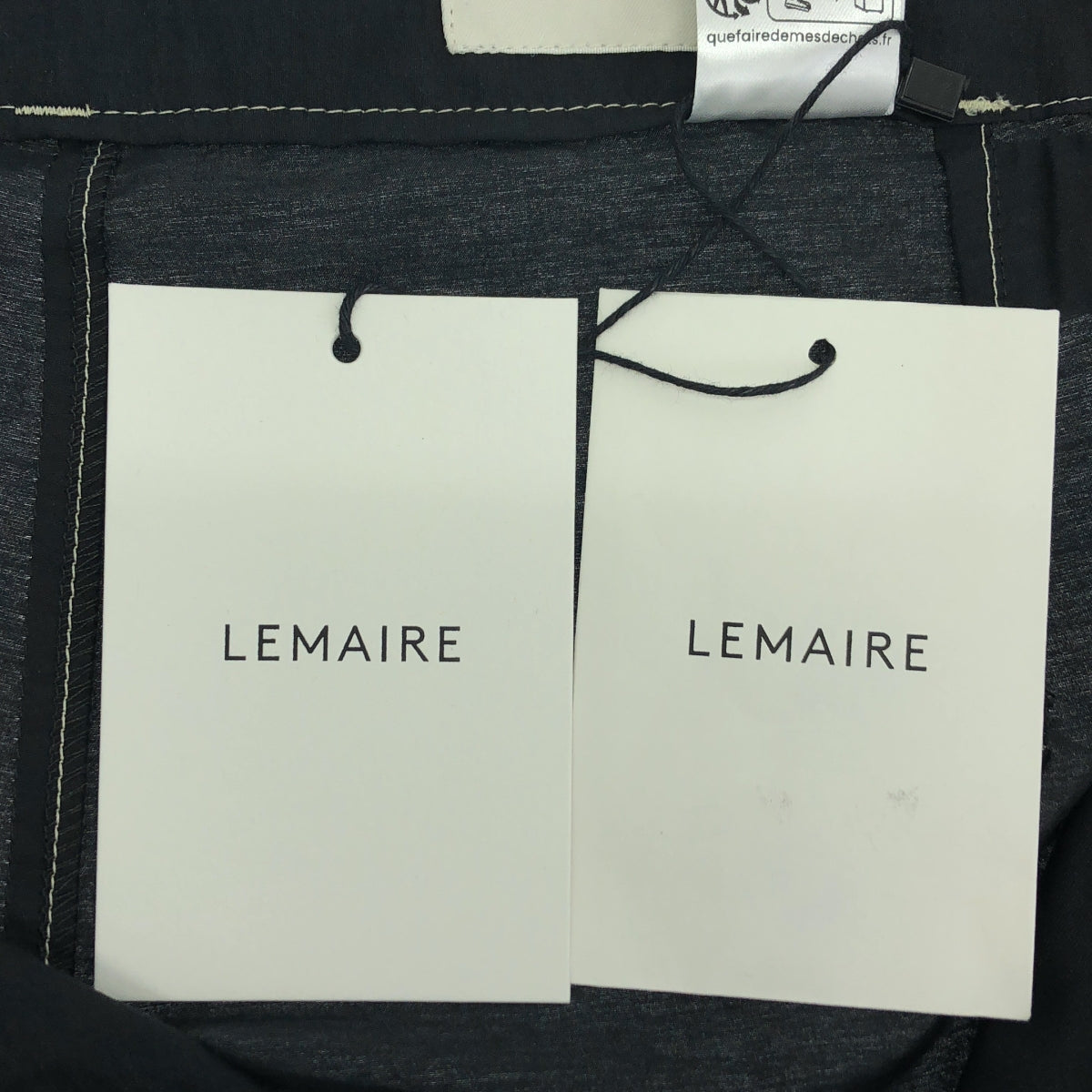 【美品】  LEMAIRE / ルメール | 2024SS | BELTED CARROT PANTS ベルテッド キャロット パンツ | 50 | ブラック | メンズ