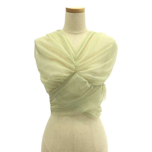 [New] FETICO | Gathered sheer top | 1 | Light green | Women's