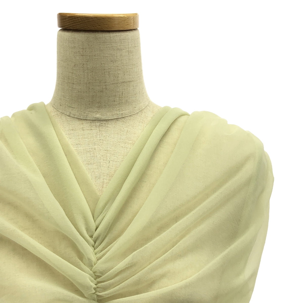 [New] FETICO | Gathered sheer top | 1 | Light green | Women's