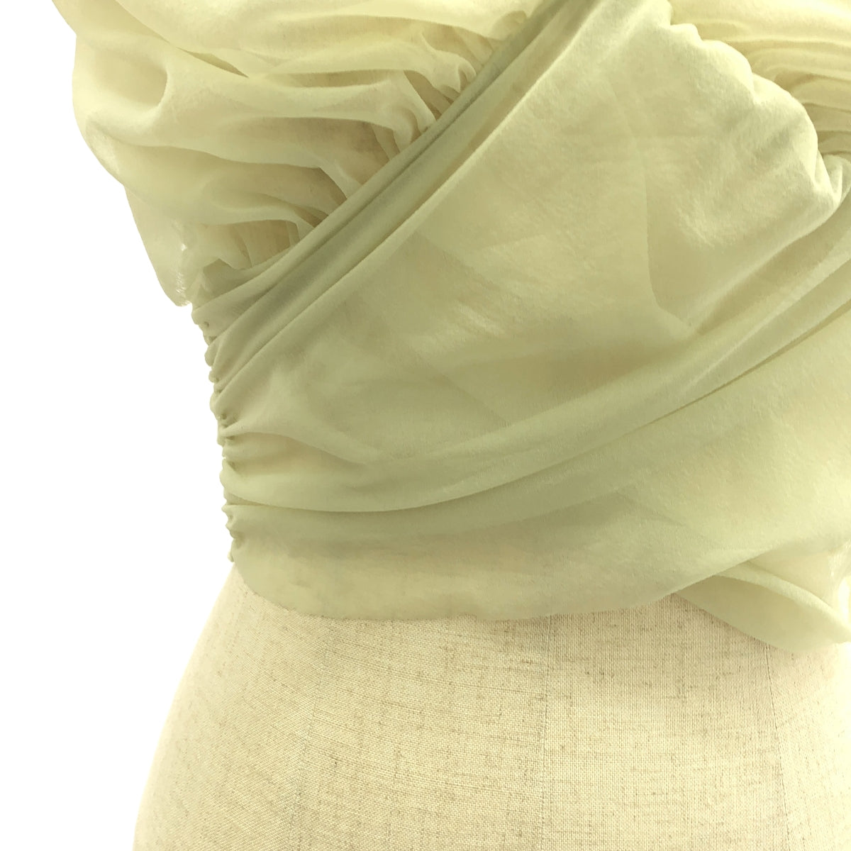 [New] FETICO | Gathered sheer top | 1 | Light green | Women's