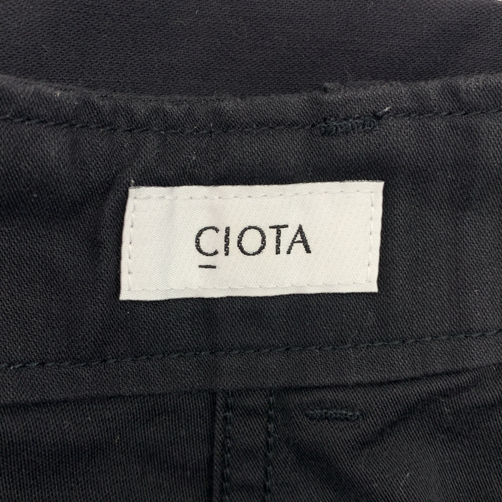 CIOTA / 시오타 | 수빈 코튼 백 새틴 베이커 바지 | 6 | 남성