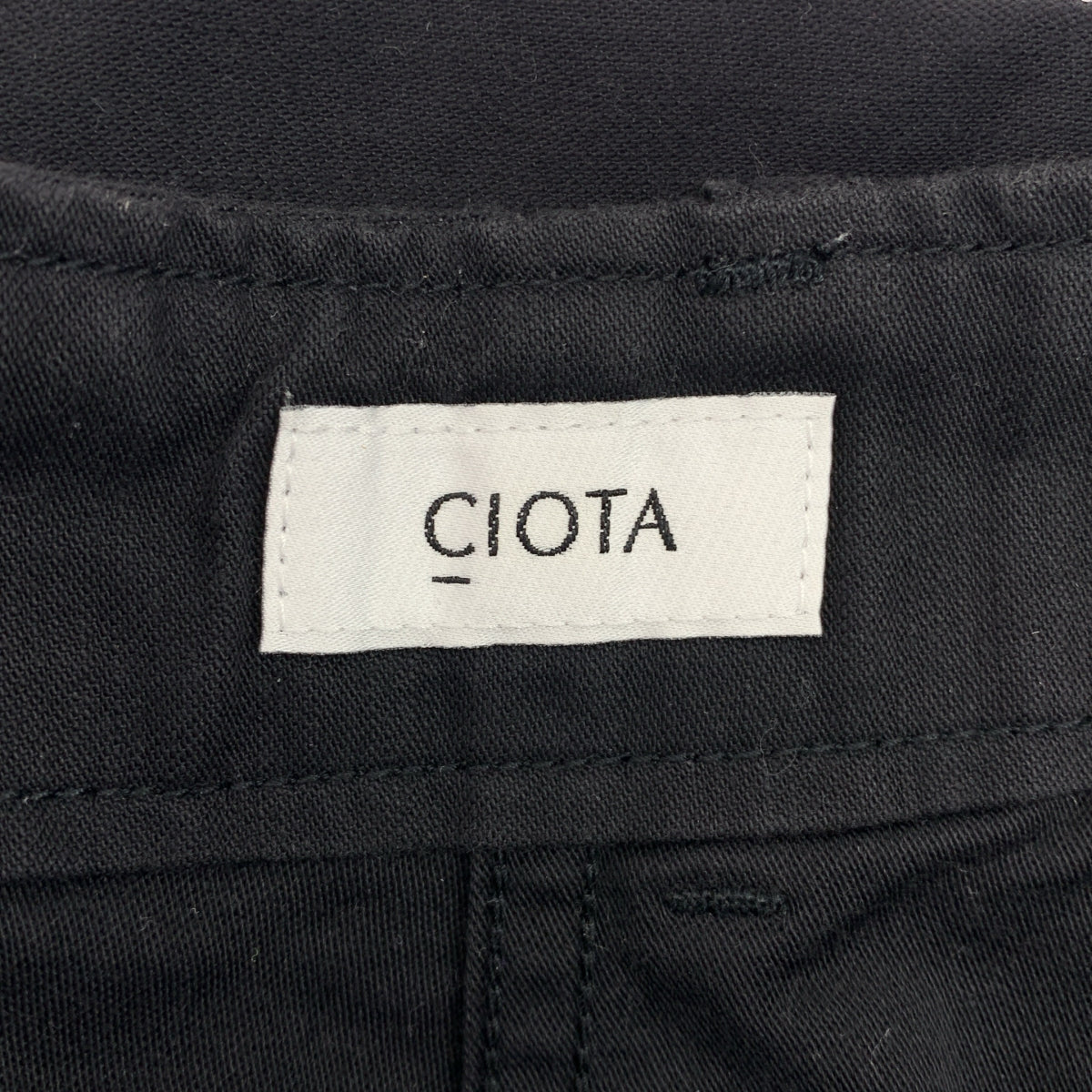 CIOTA / 시오타 | 수빈 코튼 백 새틴 베이커 바지 | 6 | 남성