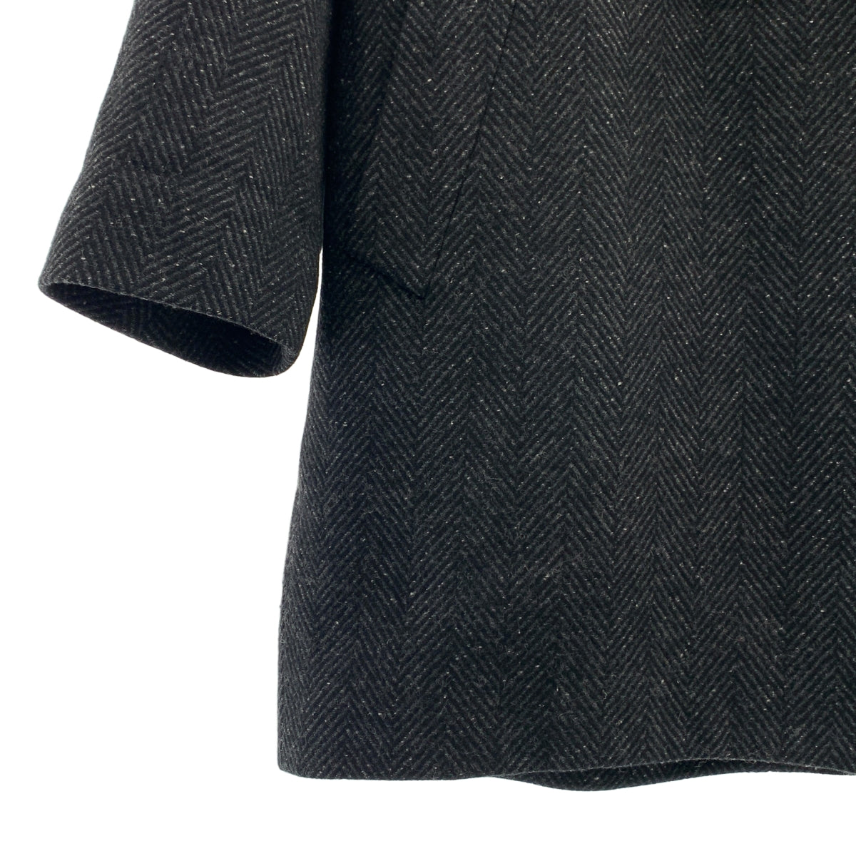 Deuxieme Classe / ドゥーズィエムクラス | ウール ネップツイード ハーフコート | F | レディース