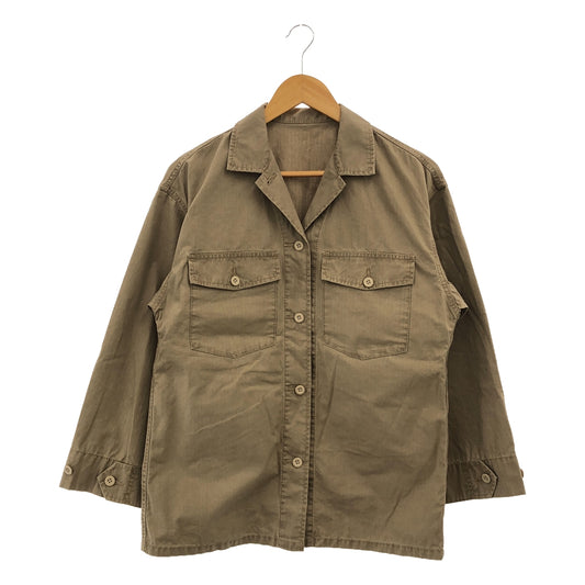 Spick and Span | 2023SS | Ripstop Army Shirt Blouson | Size 36 | Women's