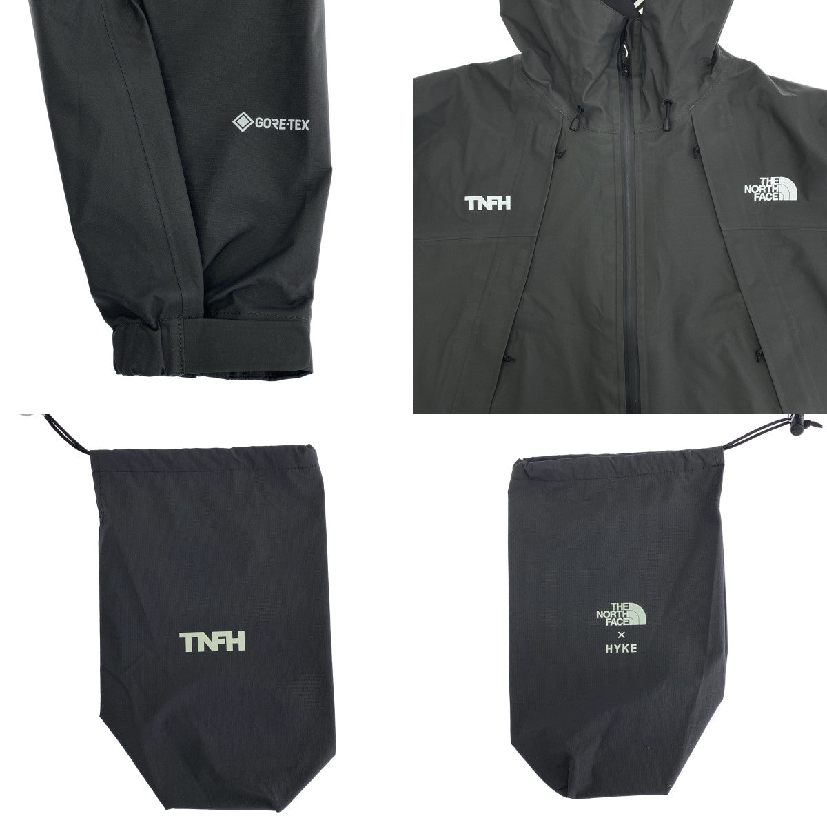 【美品】  HYKE / ハイク | 2024SS | × THE NORTH FACE / ザノースフェイス GORE-TEX GTX Trail Long Jacket / ゴアテックス トレイル ロング ジャケット | S | Dark Gray | レディース