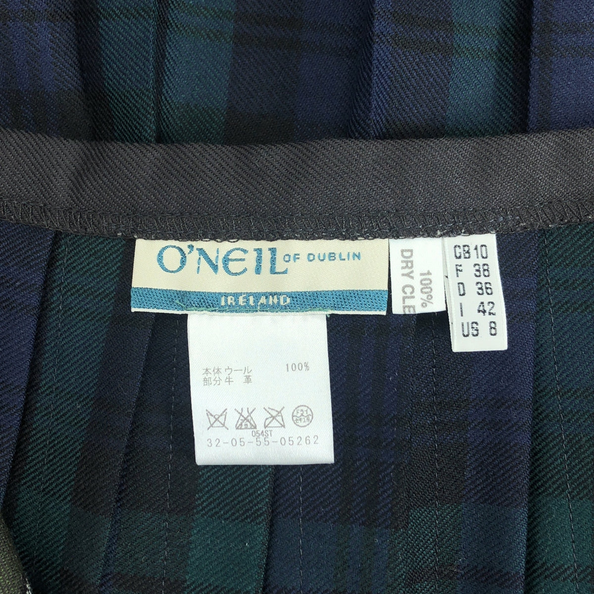O'NEIL OF DUBLIN / オニールオブダブリン | タータンチェック ロングキルトスカート | 38 | マルチカラー | レディース