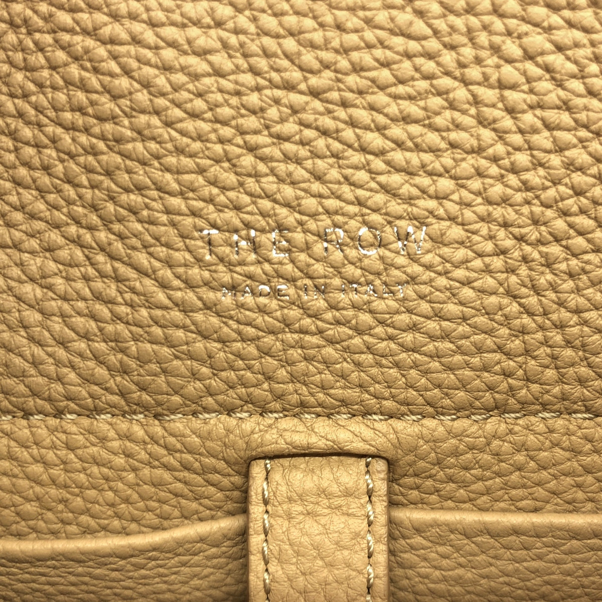 [狀況極佳] THE ROW | Margaux 10 / Margaux 兩用皮革手提包配肩帶 | 淺駝色 | 女款