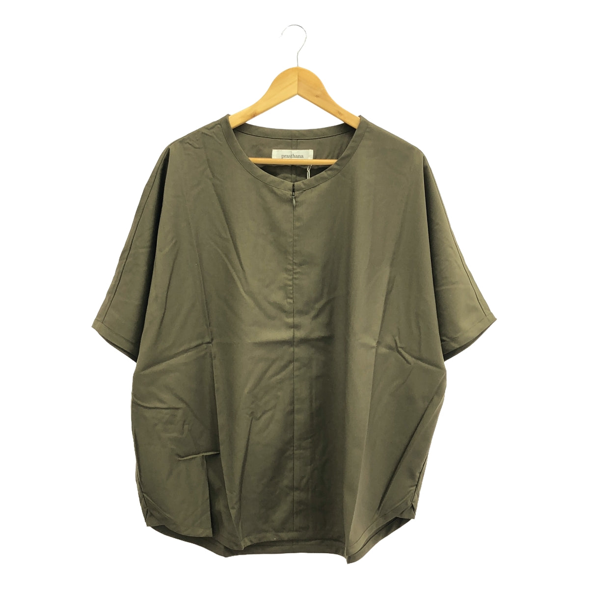 [New] prasthana / Prasthana | Slick shirt | Short sleeve shirt | M | Khaki | Men's