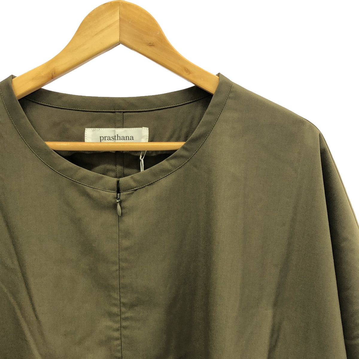 [New] prasthana / Prasthana | Slick shirt | Short sleeve shirt | M | Khaki | Men's