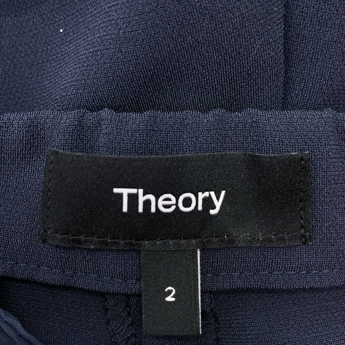 理論 | 三醋酸纖維 J 形縫線/鬆緊腰休閒褲 | 2 碼 | 女款