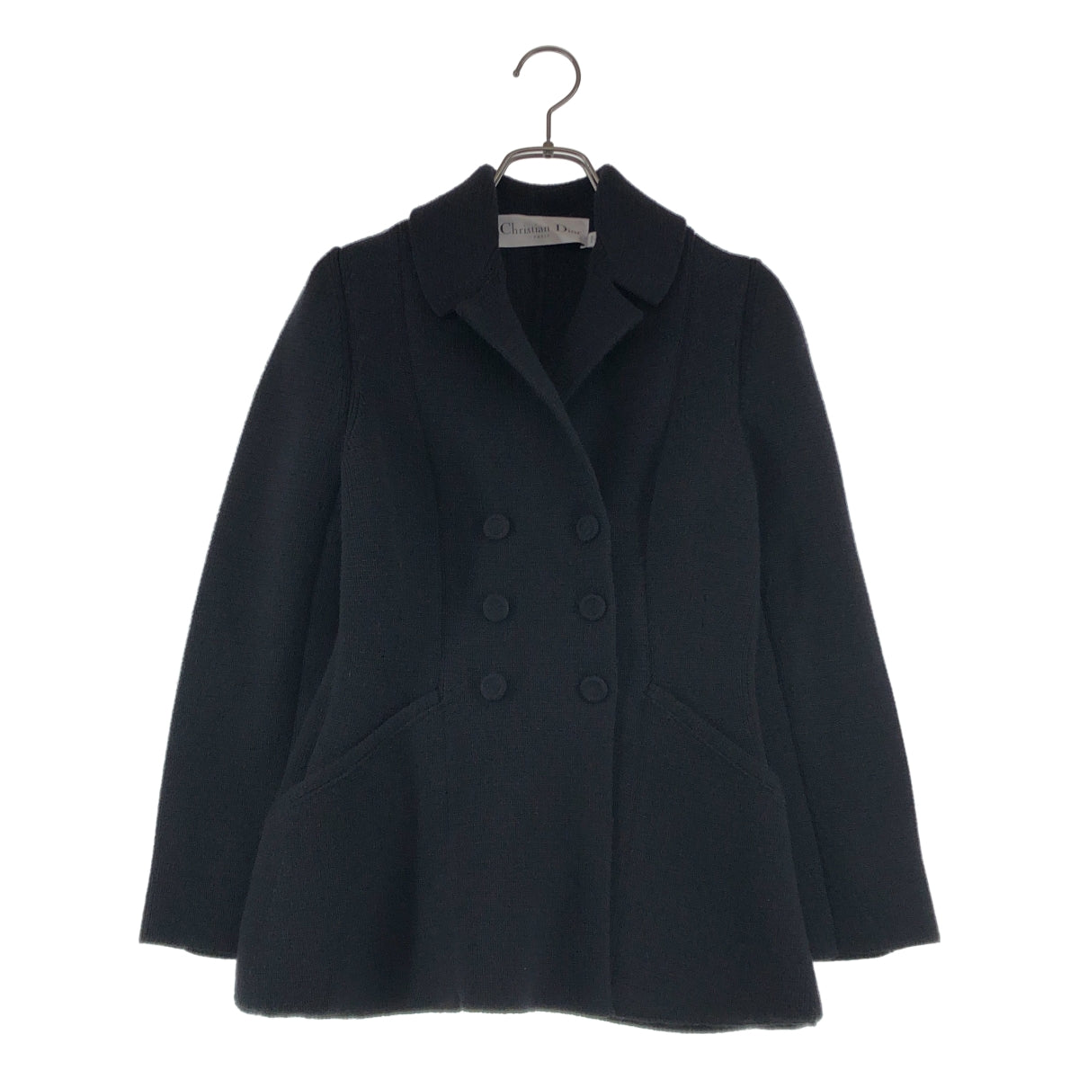 Christian Dior / クリスチャンディオール | 30 MONTAIGNE モンテーニュ ウール ダブルブレスト ニット バージャケット | 36 | レディース