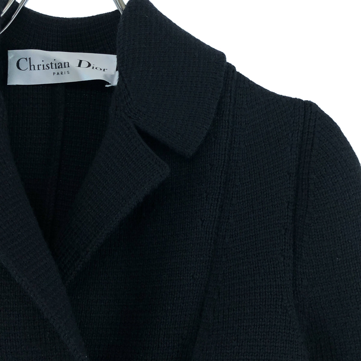 Christian Dior / クリスチャンディオール | 30 MONTAIGNE モンテーニュ ウール ダブルブレスト ニット バージャケット | 36 | レディース