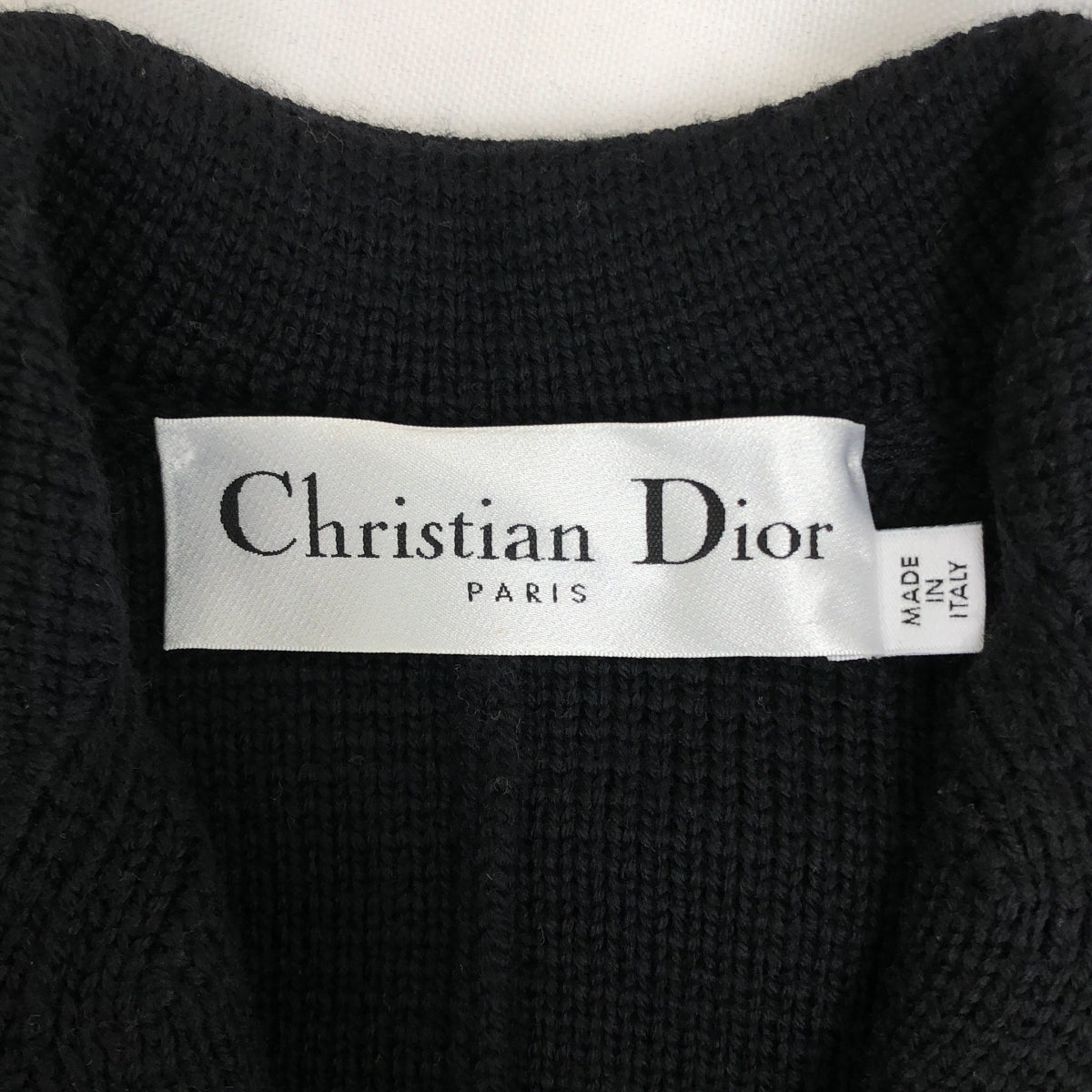 Christian Dior / クリスチャンディオール | 30 MONTAIGNE モンテーニュ ウール ダブルブレスト ニット バージャケット | 36 | レディース