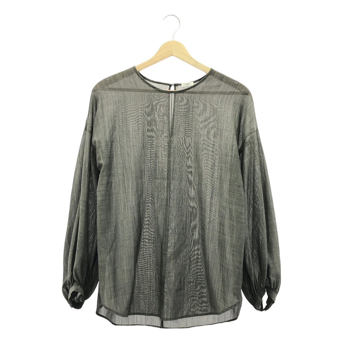 IENA / 예나 | 양모 혼합 볼륨 슬리브 블라우스 | F | 회색 | 여성